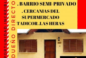Casa en Venta, Las Heras - Apto crédito - B° c/segu - Dueño directo - 4 o más dorm - 160 m2  - Imagen 1