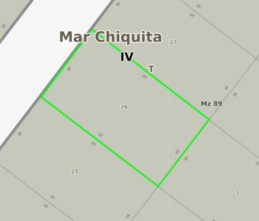 Terreno disponible para la en Venta en Mar del Plata · frente 15 m · 405 m² de lote - Imagen 1