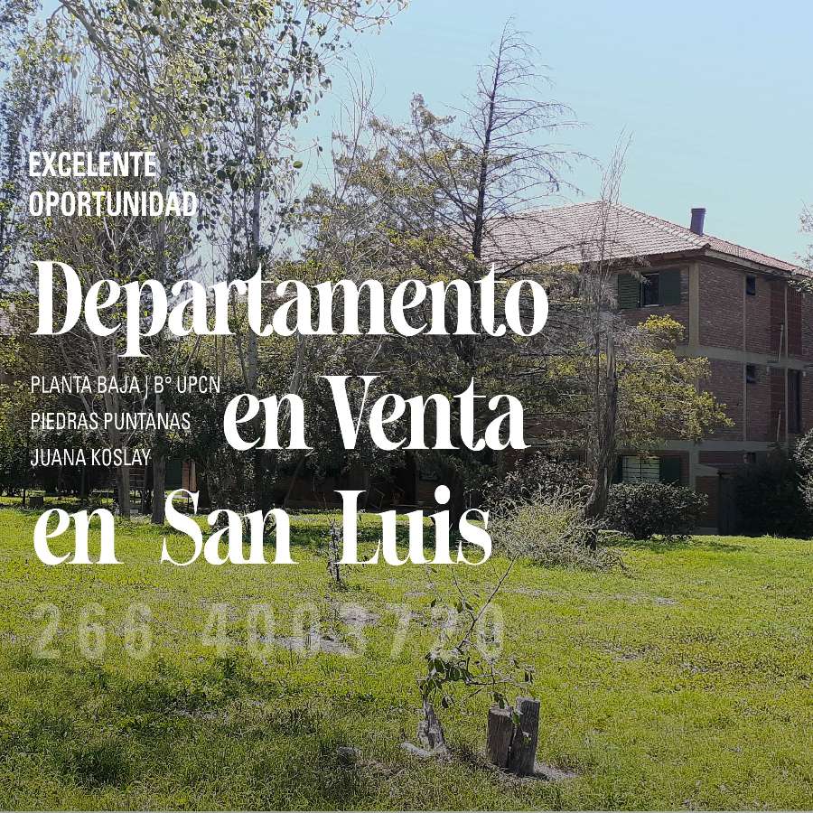 Oportunidad: Departamento en Venta en Juana Koslay · dueño directo · 2 dorm · cochera · 300 m² de lote - Imagen 2