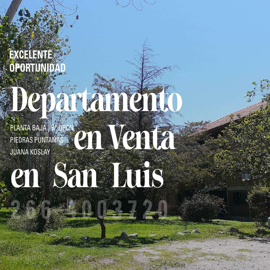 Oportunidad: Departamento en Venta en Juana Koslay · dueño directo · 2 dorm · cochera · 300 m² de lote - Imagen 3