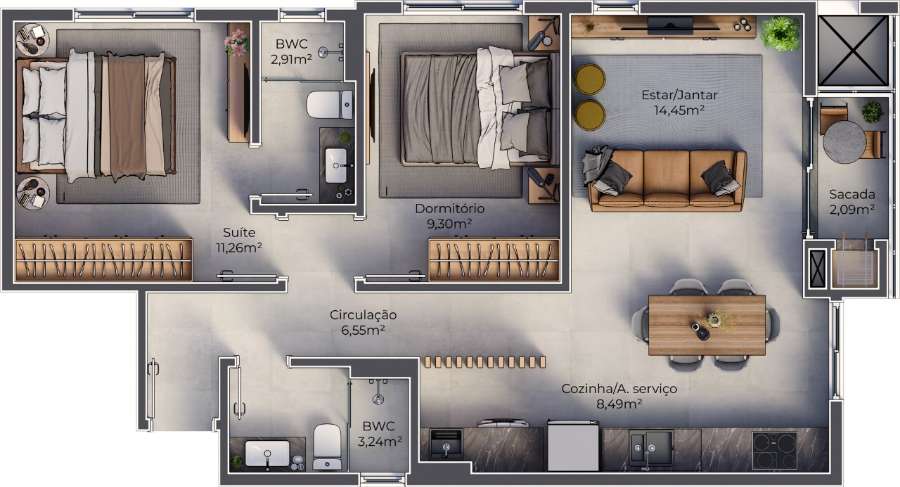 Dpto Estandar en Venta 80mt Mar Ingleses,florianópolis,brazil, Brasil - Imagen 12