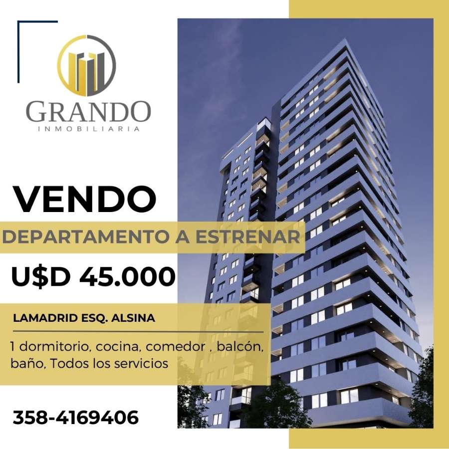 Departamento en Río Cuarto en Venta · 1 dorm - Imagen 1
