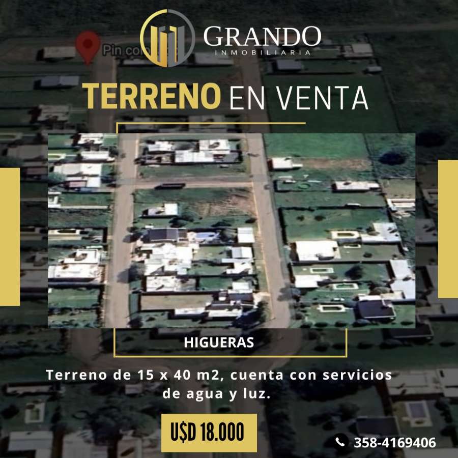 Terreno en Las Higueras: en Venta · 600 m² de lote - Imagen 1