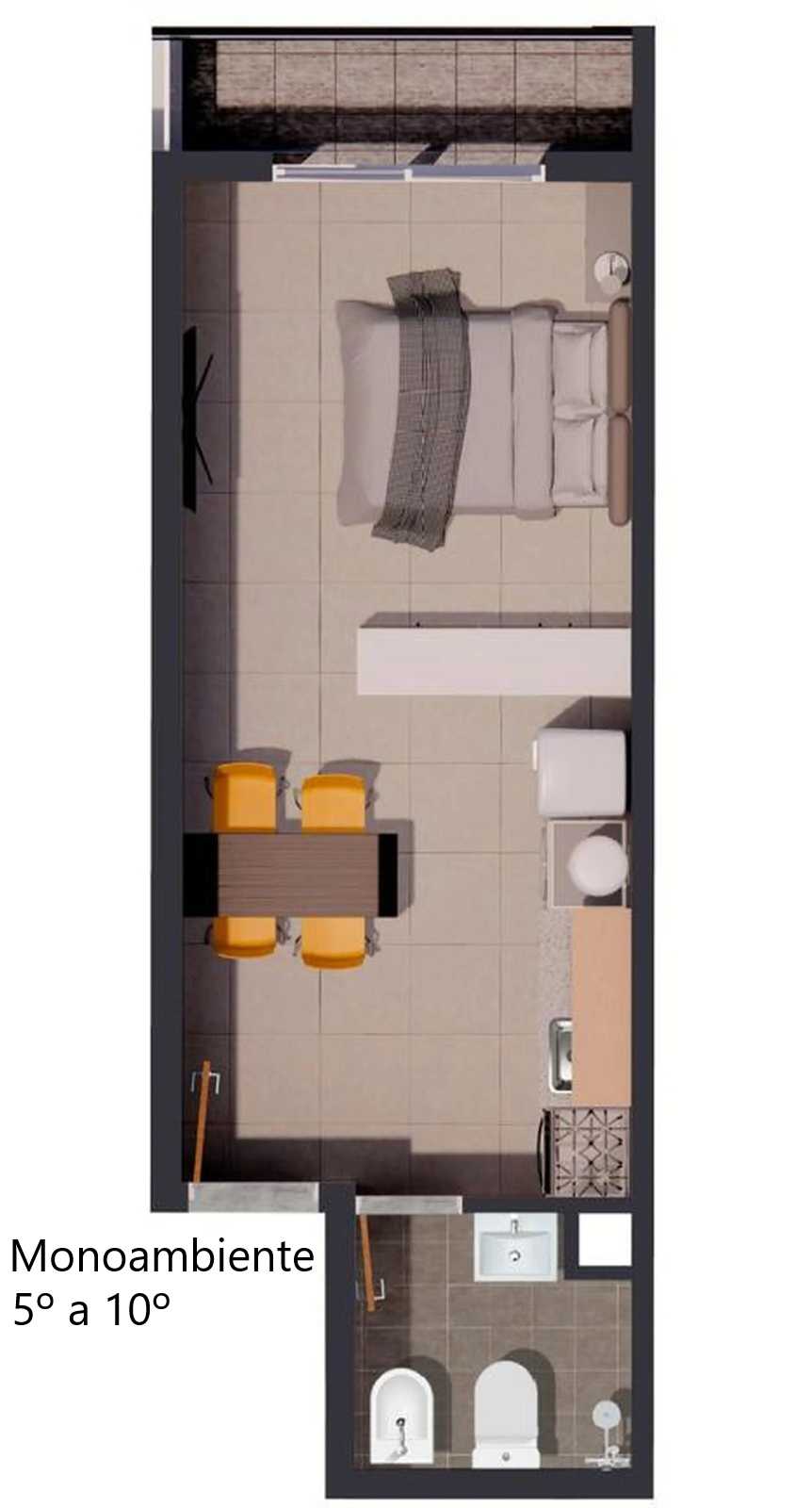 Monoambiente en Venta Corrientes 2355, Rosario - Imagen 2