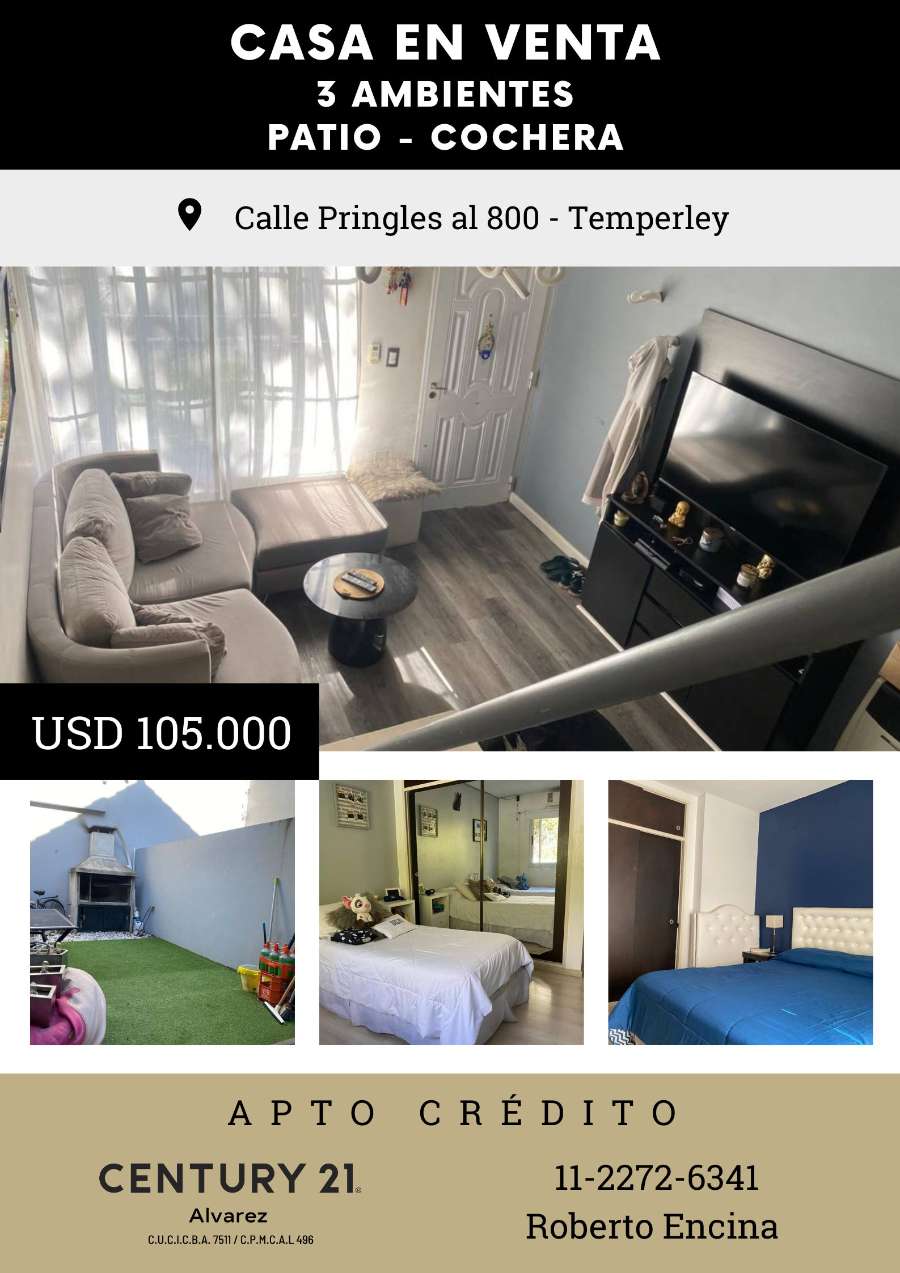 Duplex en Venta  Pringles 816, Temperley - Imagen 1