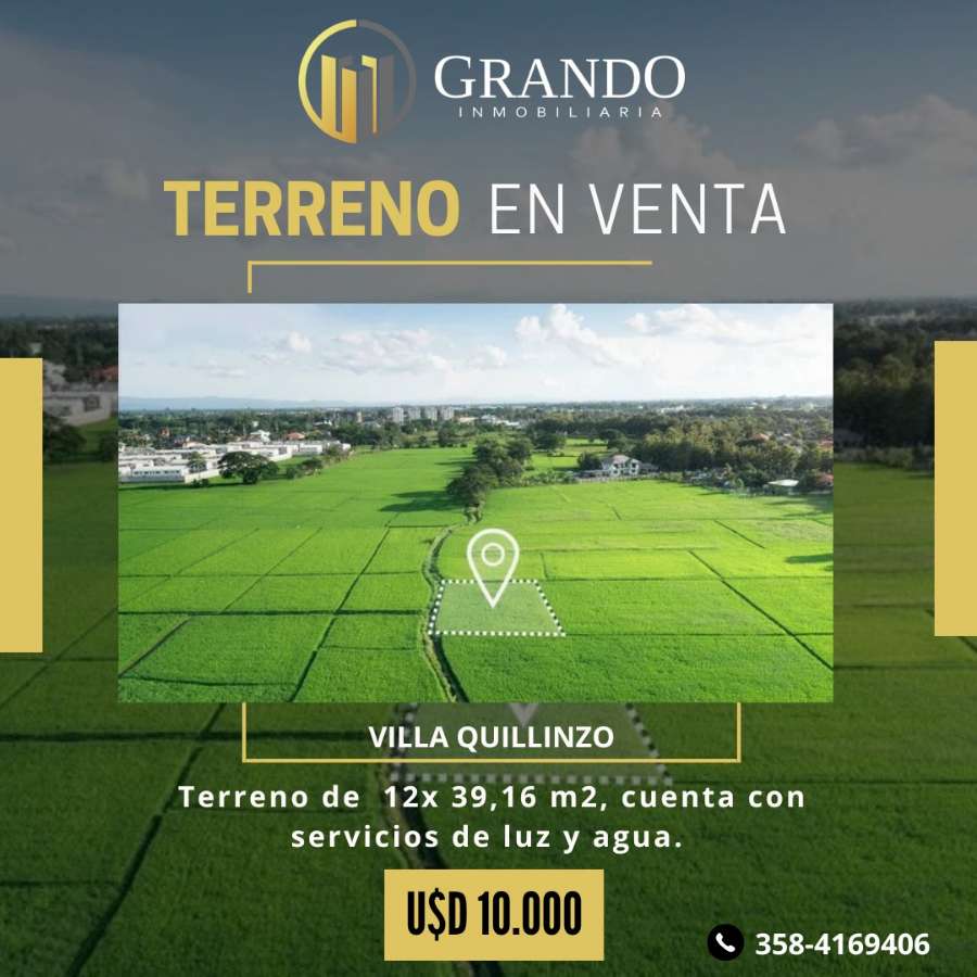 Excelente Terreno en Villa del Dique en Venta · 470 m² de lote - Imagen 1