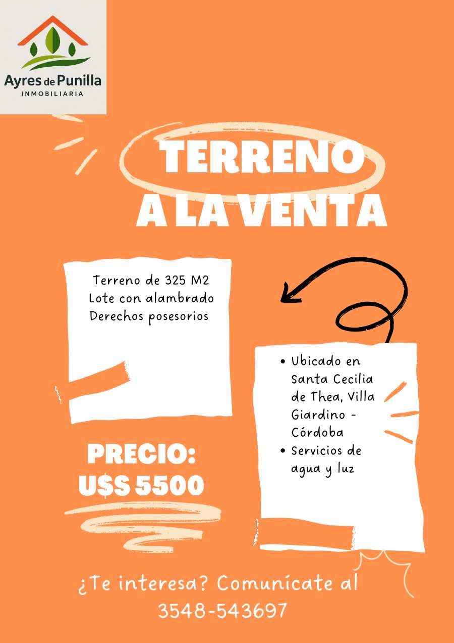 Lote en Venta Constituyentes S/n, Villa Giardino - Imagen 1