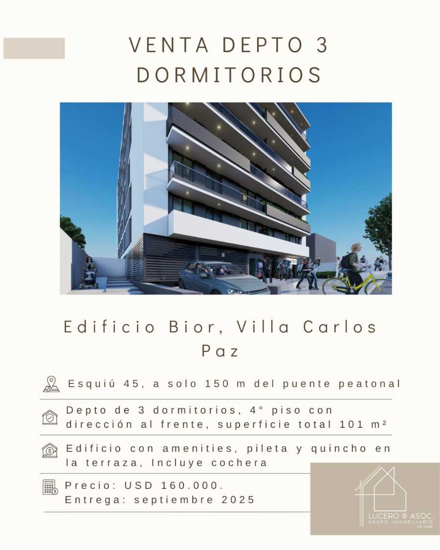 Dpto Estandar en Venta Esquiú 45, Villa Carlos Paz - Imagen 1