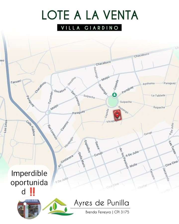 Lote en Venta Vilcapugio , Villa Giardino - Imagen 3