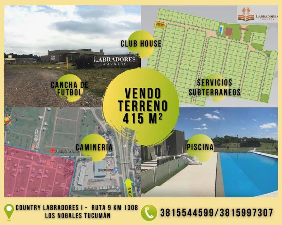 Terreno en Venta en Tafi Viejo · 415 m² de lote · barrio privado · dueño directo - Imagen 1