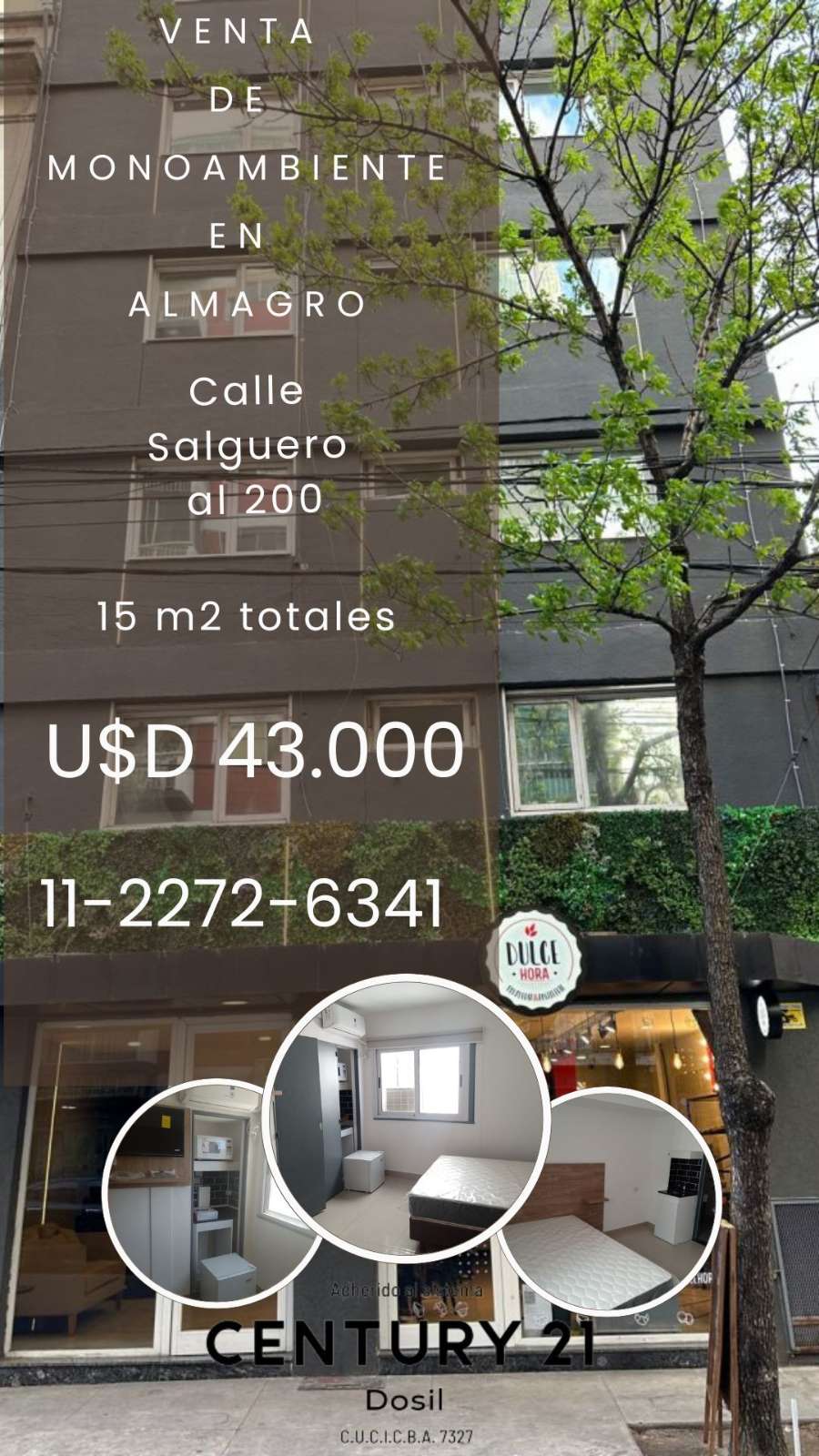 Tu próximo Departamento en Venta en Almagro · 1 dorm · 1 ambientes · 15 m² de lote - Imagen 1