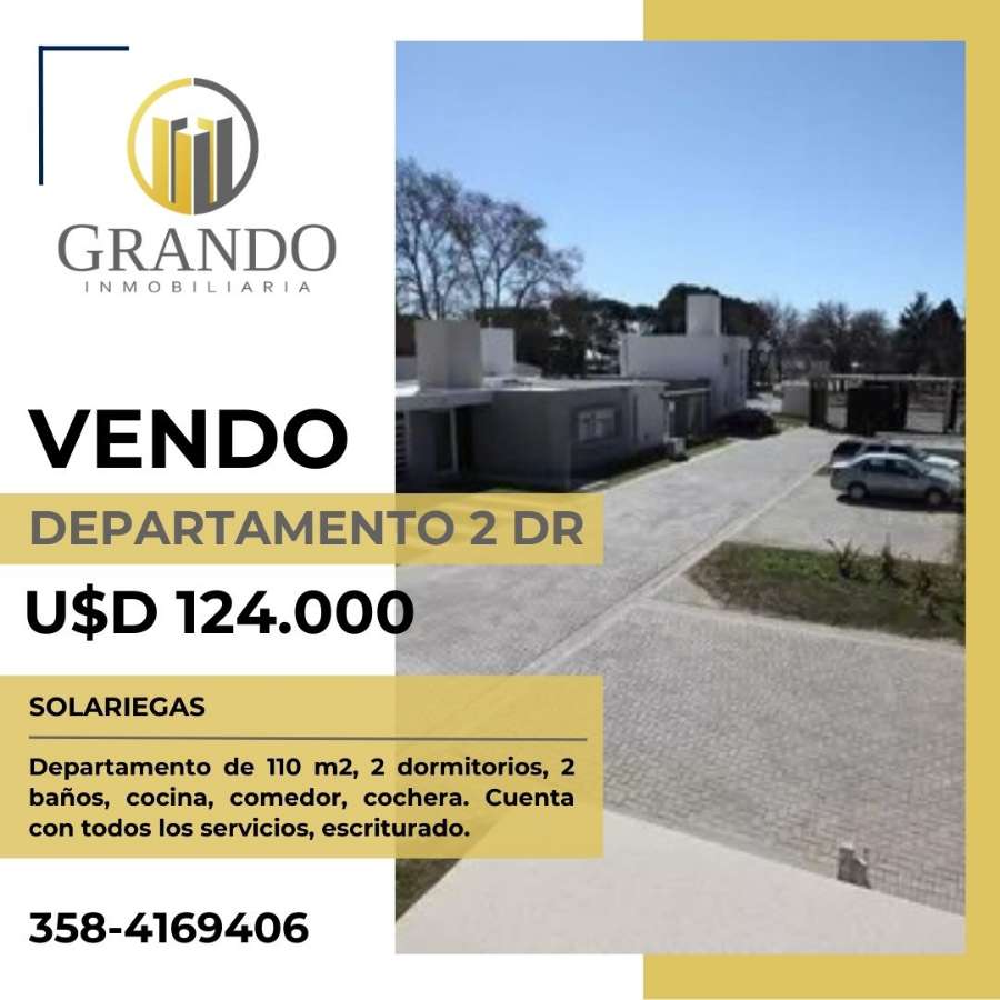 Departamento en Venta en Río Cuarto con · 2 dorm - Imagen 1
