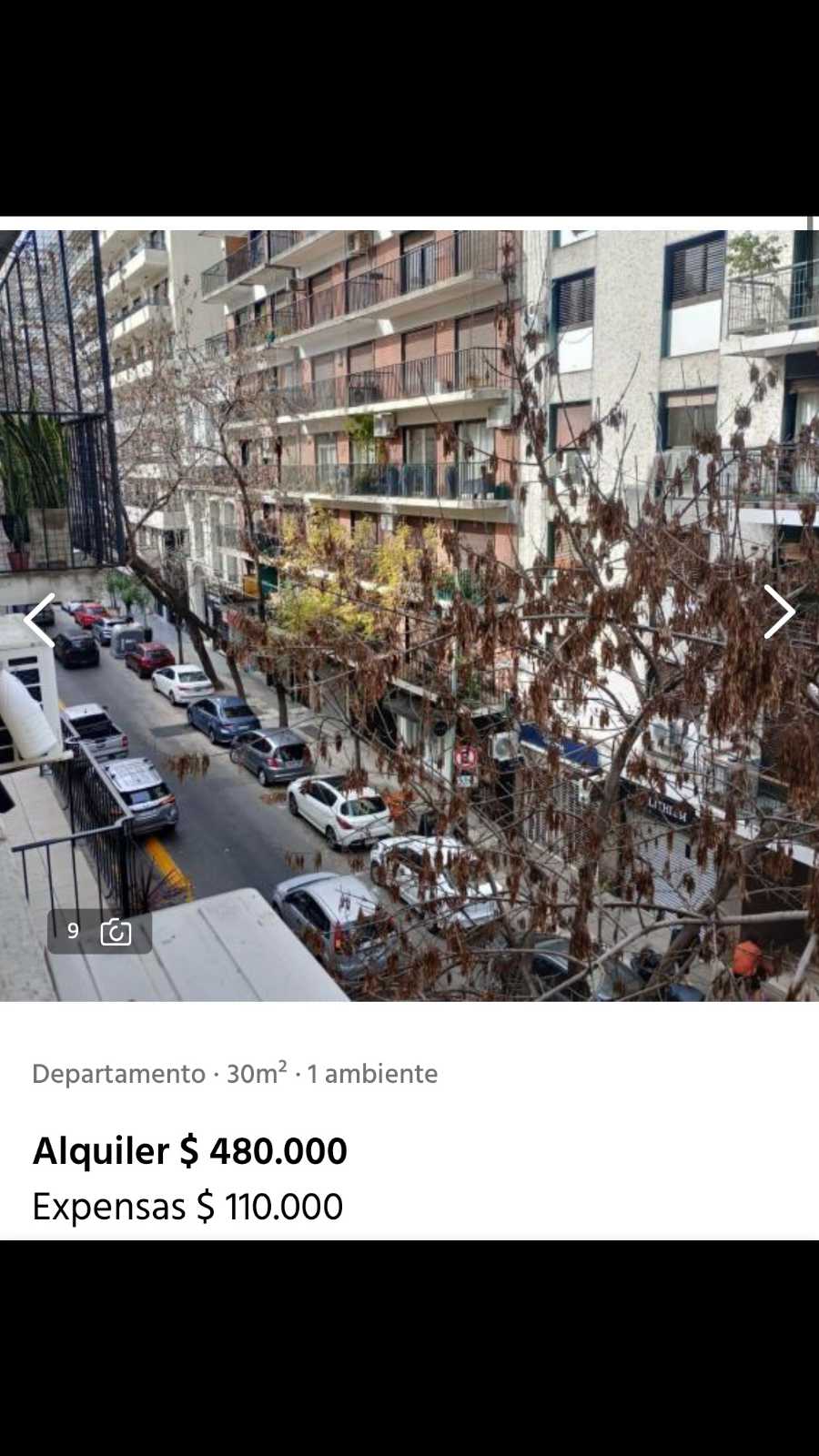 Departamento disponible en Recoleta · No tiene dorm · 1 ambientes · 30 m² de lote - Imagen 1