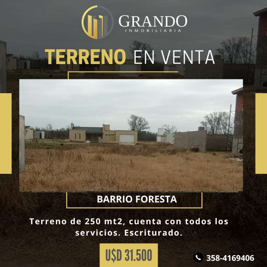 Excelente Terreno en Río Cuarto en Venta · 250 m² de lote - Imagen 1