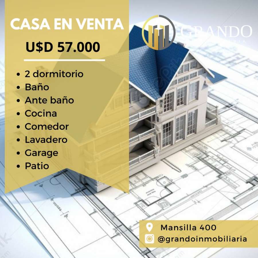 Casa disponible para la en Venta en Río Cuarto · 2 dorm - Imagen 1