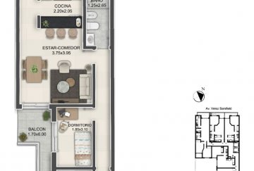 Dpto Estandar en Venta Av. Vélez Sarsfield No 727, Córdoba, Argentina, Córdoba - Imagen 3
