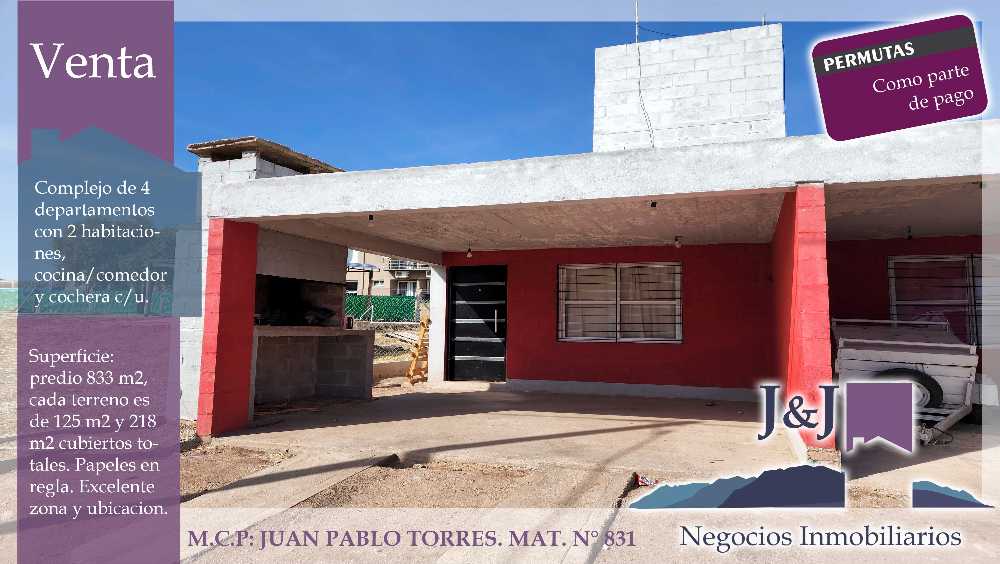 Vendo complejo de 4 departamentos en Las Chacras (San Luis) - Imagen 1