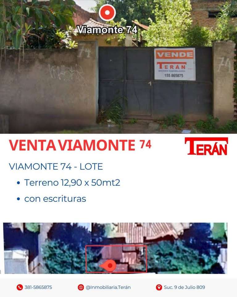 Terreno único en San Miguel de Tucumán en Venta - Imagen 1