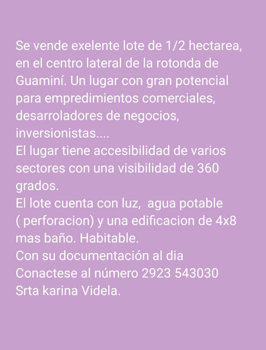 Terreno Guamini - Imagen