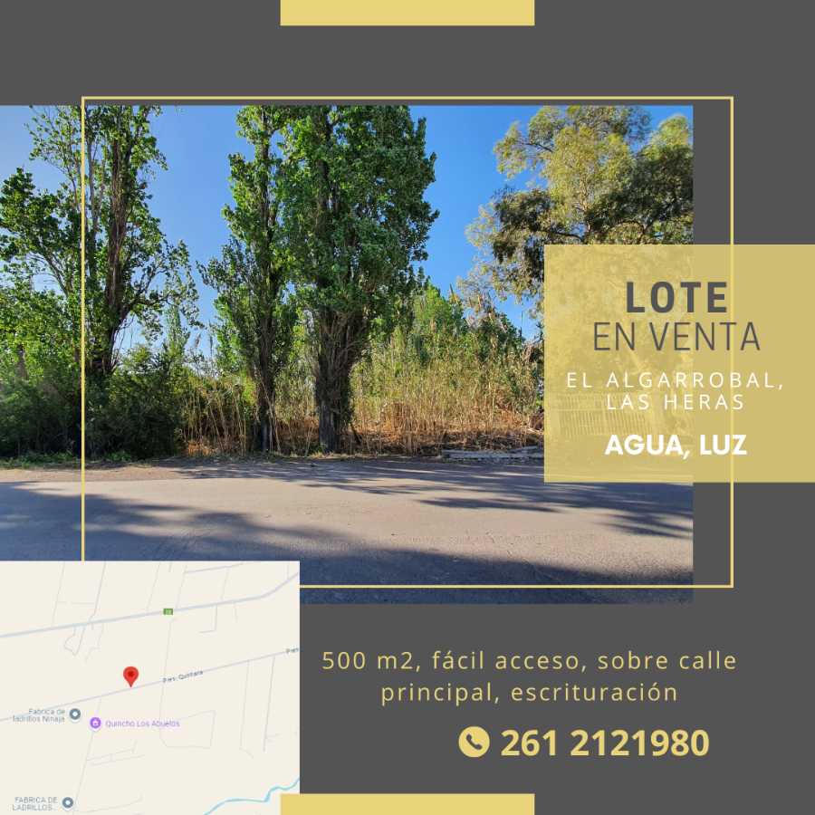 Excelente Terreno en Las Heras en Venta · 500 m² de lote · dueño directo - Imagen 3