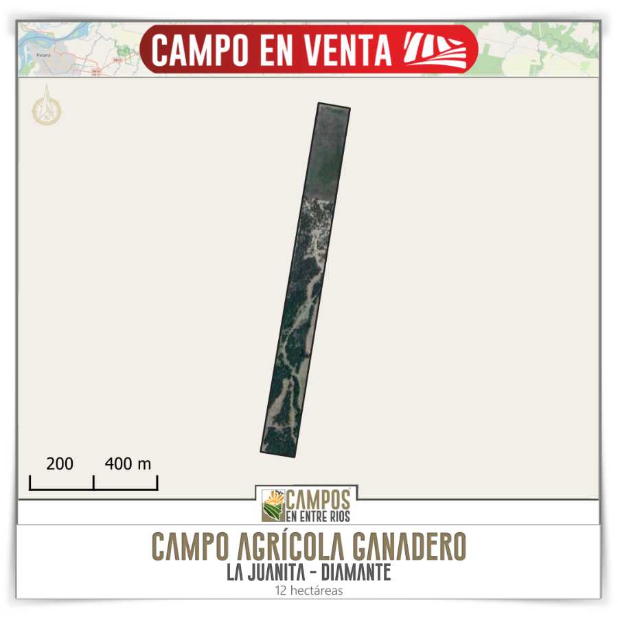 Campo en Venta en Diamante · 12 ha - Imagen 1