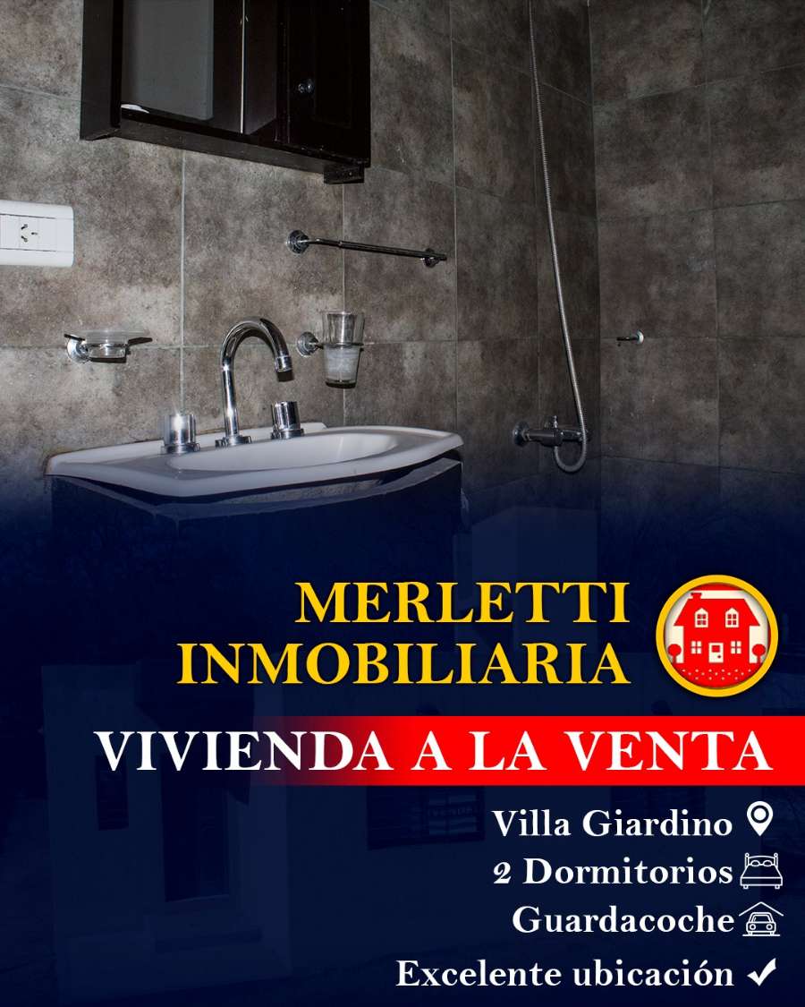 Casa en Venta en Villa Giardino · 2 dorm · 4 ambientes · cochera · 360 m² de lote - Imagen 3