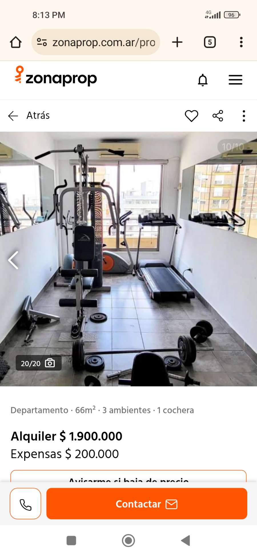 Departamento en Belgrano en Alquiler · dueño directo · 2 dorm · cochera · 70 m² de lote - Imagen 1