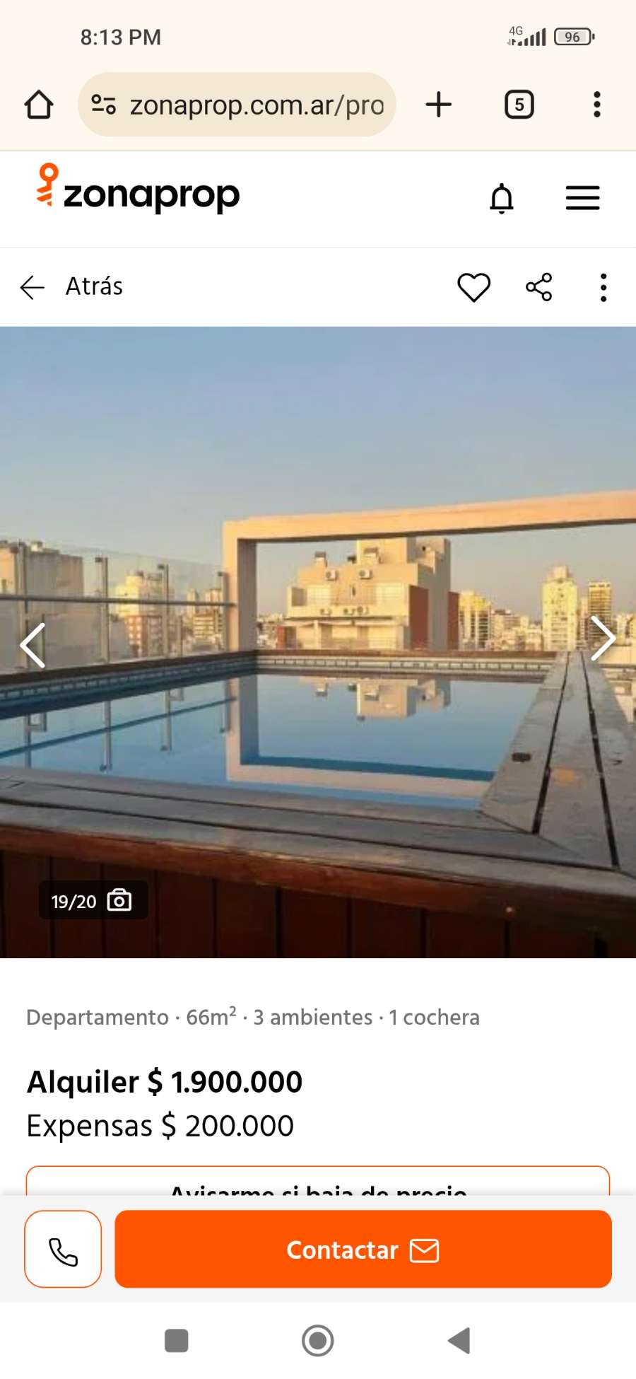 Departamento en Belgrano en Alquiler · dueño directo · 2 dorm · cochera · 70 m² de lote - Imagen 2