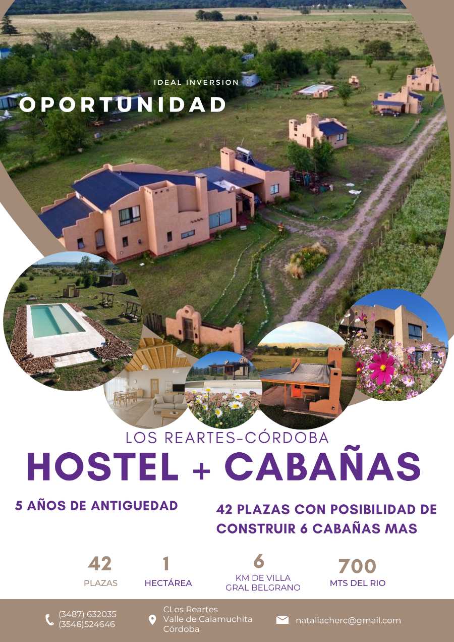 Campo en Los Reartes: en Venta · dueño directo · 4 o más dorm · 5 cocheras · 1 ha - Imagen 1