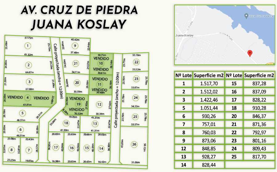 Lote en Venta Avenida Cruz De Piedra, Juana Koslay - Imagen 3