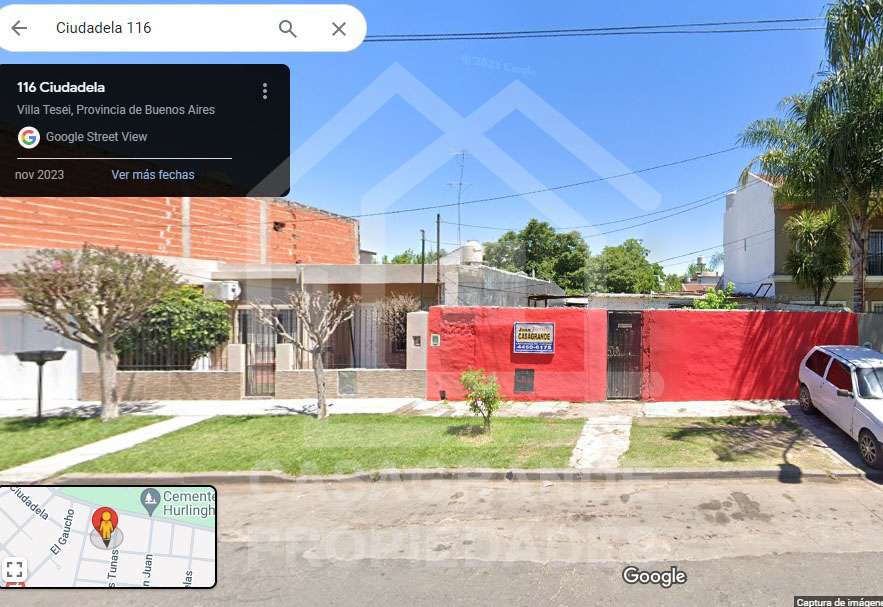 Terreno en Venta en Hurlingham con · frente 10 m · largo 32 m · 320 m² de lote - Imagen 1