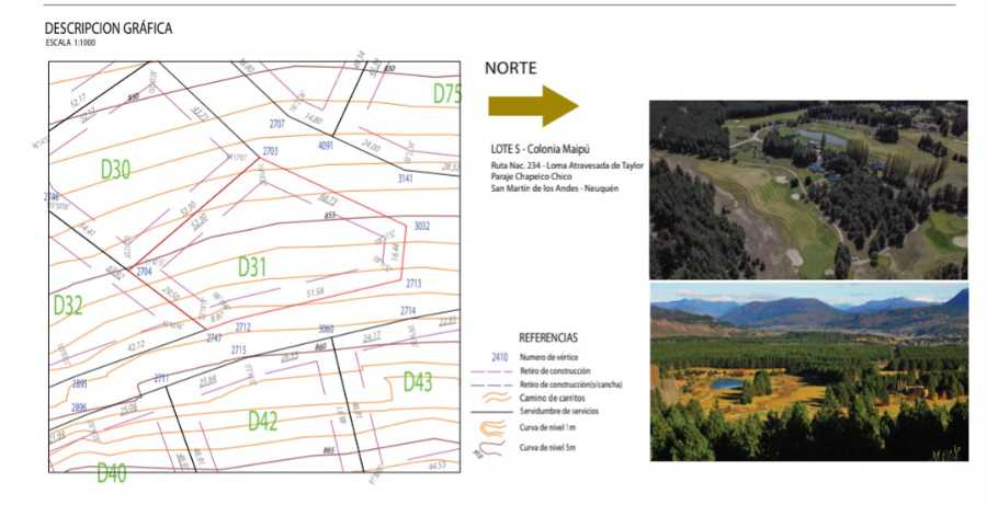 Terreno único en San Martín de los Andes en Venta · 2.508 m² de lote · barrio privado · dueño directo - Imagen 3